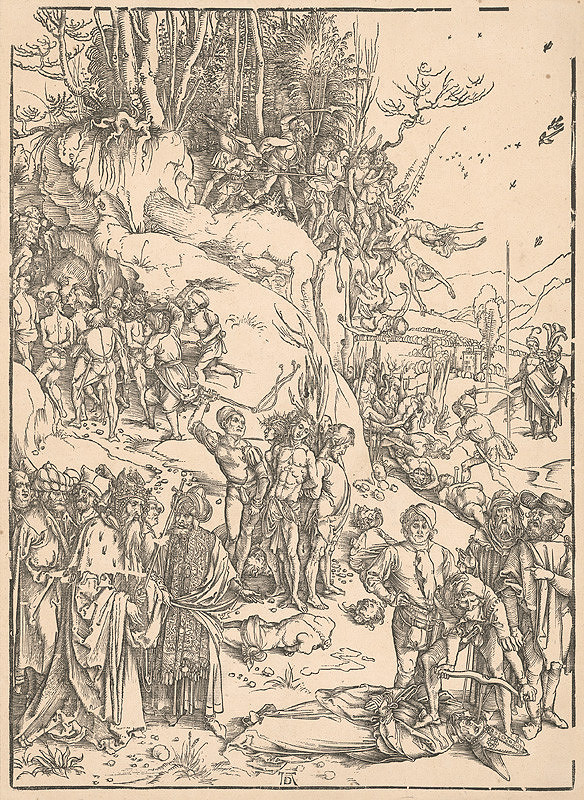 Albrecht Dürer – Umučenie 10 000 kresťanov z Nikodémie 