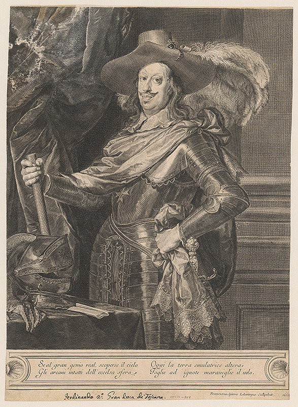 François Spierre – Portrét Ferdinanda II., vojvodu Toskánskeho