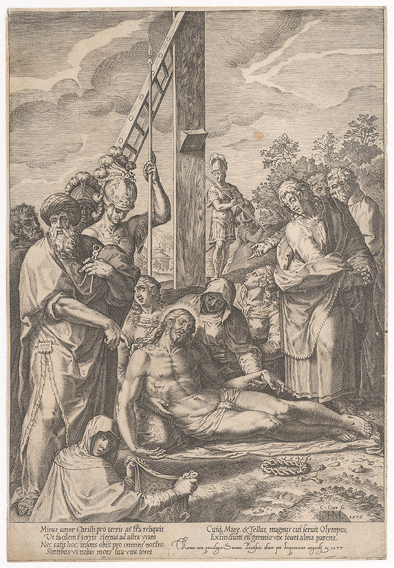 Cornelis Cort – Snímanie z kríža 