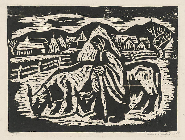 Ernest Zmeták – Starenka s kravami 