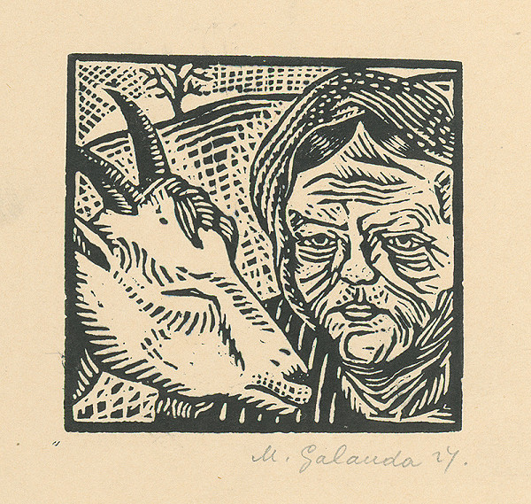 Mikuláš Galanda – Starena s kozou