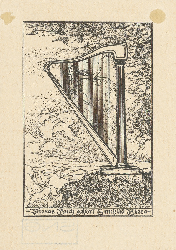 Stredoeurópsky grafik z 20. storočia – Ex libris Guntildy Biese