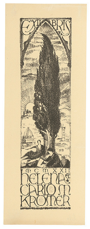 Karl Maximilian Kromer – Ex libris Helly a Karola Kromera