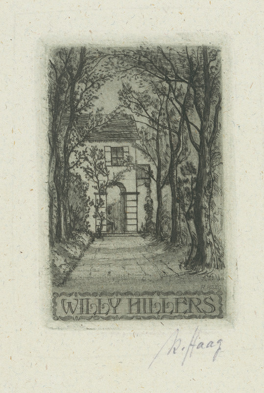 Robert Haag – Ex libris Willy Hillersa 