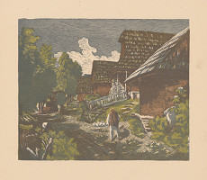 Karel Vik – Poruba 5. - modrá,zelená,hnedá 