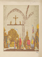 Karel Vik – Dóm v Prešove 2. - modrá,červená,žltá,hnedá a šedá fáza 