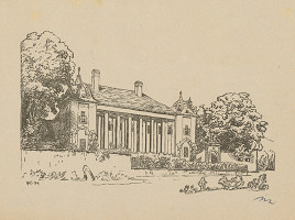 Karel Vik – Pohľad na kaštieľ v Zemianskom Podhradí 3.-čierna fáza 