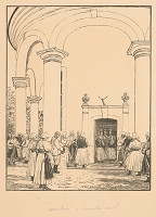 Karel Vik – Kostol v Zemianskom podhradí 5. - čierna fáza 