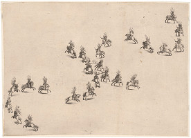 Stefano della Bella – Vystúpenie jazdcov 