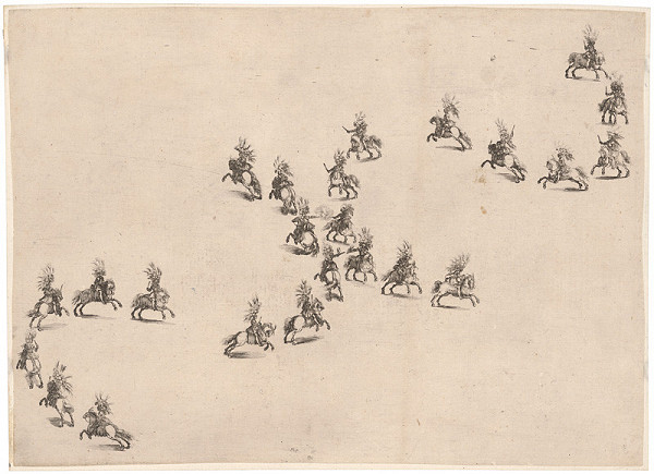 Stefano della Bella – Vystúpenie jazdcov 