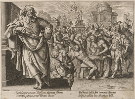 Hendrick Goltzius, Maarten de Vos st. – Svätý Bartolomej 