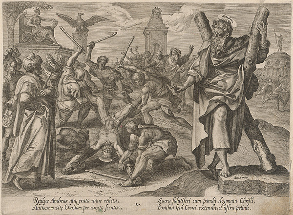 Hendrick Goltzius, Maarten de Vos st. – Svätý Andrej