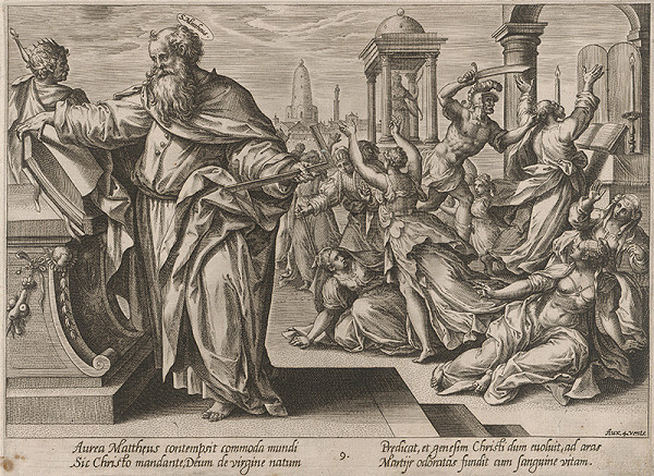 Hendrick Goltzius, Maarten de Vos st. – Svätý Matúš