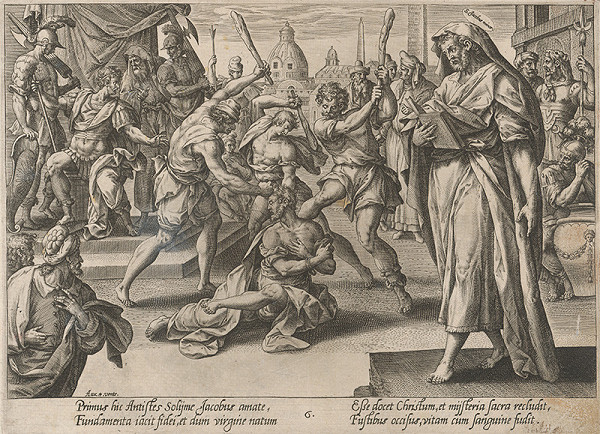 Hendrick Goltzius, Maarten de Vos st. – Svätý Jakub