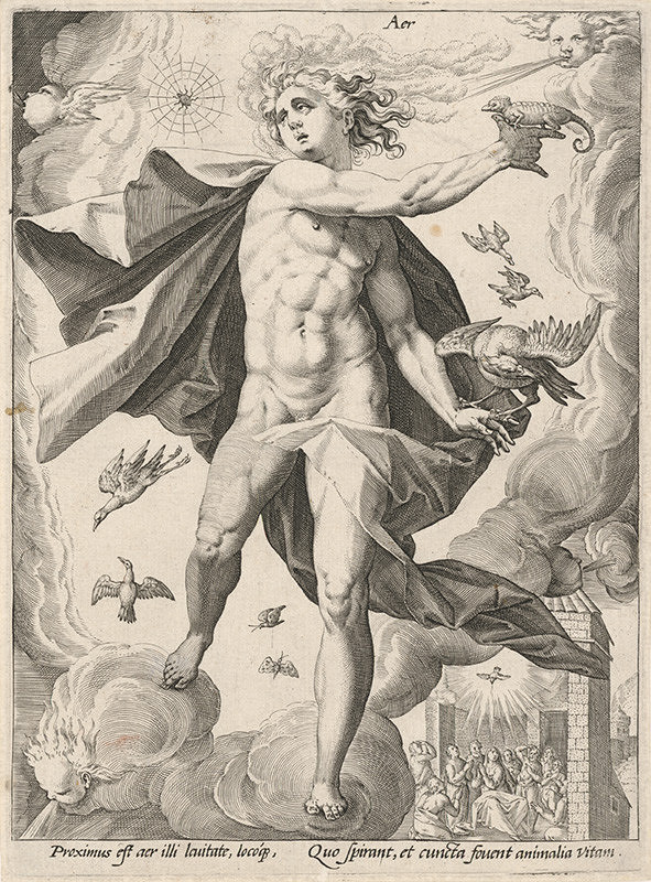 Hendrick Goltzius, Neznámy grafik – Vzduch