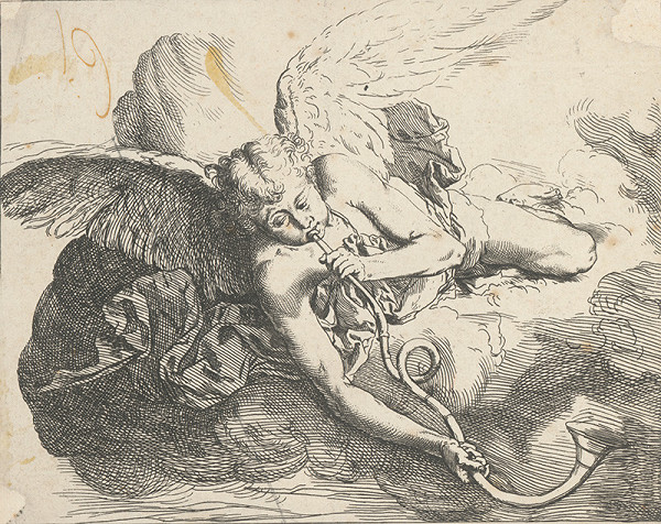 Taliansky majster zo 17. storočia – Anjel - trubač