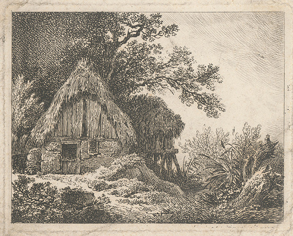 Západoeurópsky maliar zo 17. storočia – Slamená chyža 