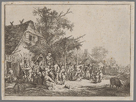 Adriaen van Ostade – Slávnosť pod podlubím 