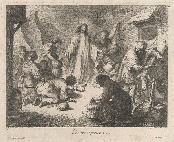 Ferdinand Landerer, Martin Johann Schmidt – Kristus uzdravuje malomocných