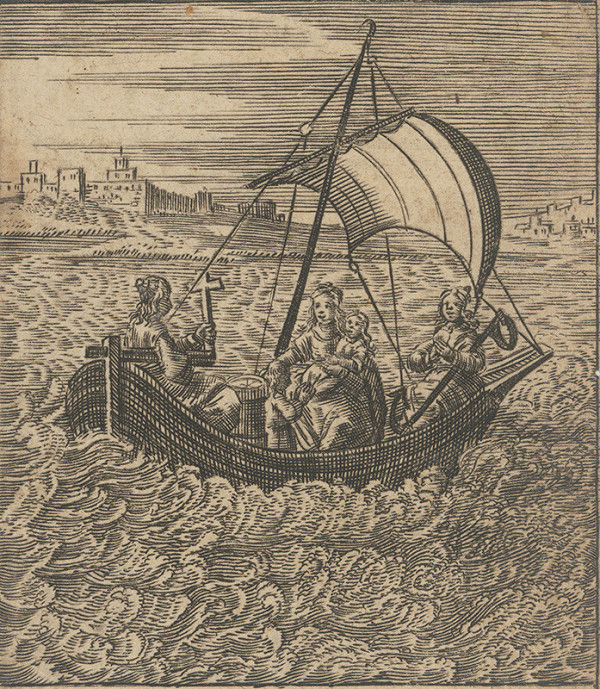 Nemecký autor zo 17. storočia – Madona na lodi