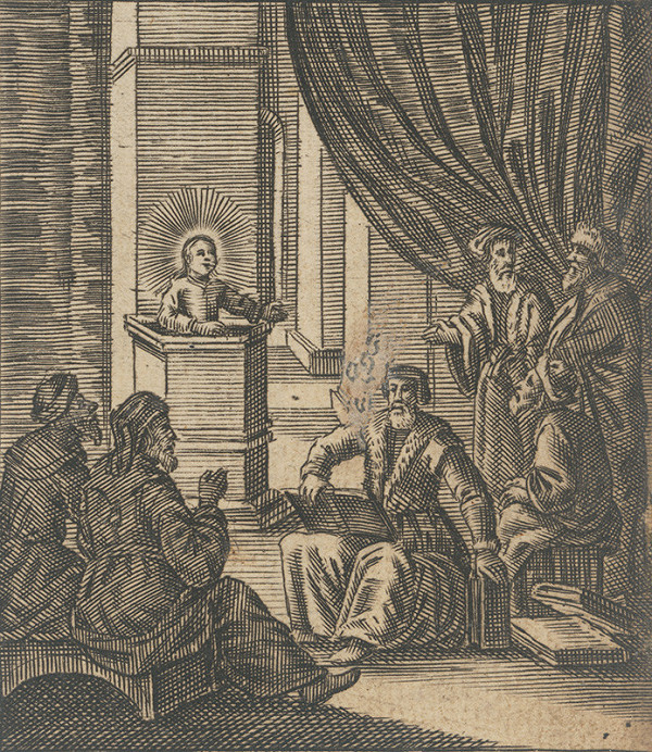 Nemecký autor zo 17. storočia – Kristus káže v chráme