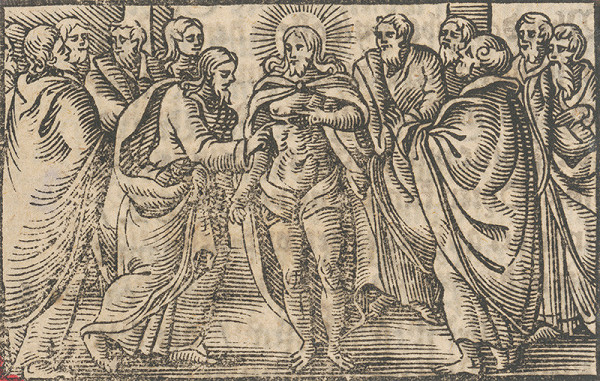 Nemecký autor zo začiatku 17. storočia – Tomáš a Kristus 