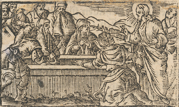 Nemecký autor zo začiatku 17. storočia – Vzkriesenie Lazara 