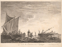 Pierre Charles Canot, Jean Baptiste Pillement – Pohľad na okolie Flessinque 