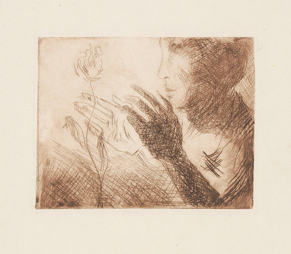Ernest Špitz – Žena s kvetom
