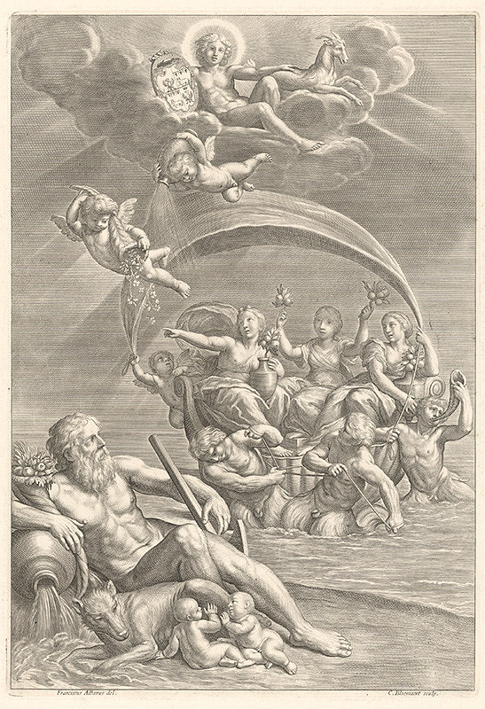 Cornelis Bloemaert, Francesco Albani – Hesperidky prinášajú prvé pomaranče do Itálie
