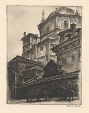 Eugen Krón – Chrámová kupola z ulice 