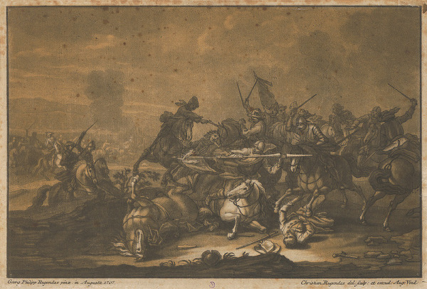 Christian Rugendas, Georg Philipp Rugendas st. – Jazdecká bitka