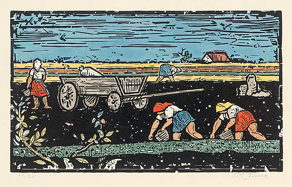 Ľudovít Fulla – Sadenie zemiakov 