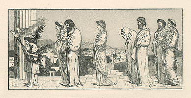 Max Klinger – Svadobný sprievod Psyché 