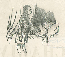 Francúzsky karikaturista z 19. storočia – Chorý 