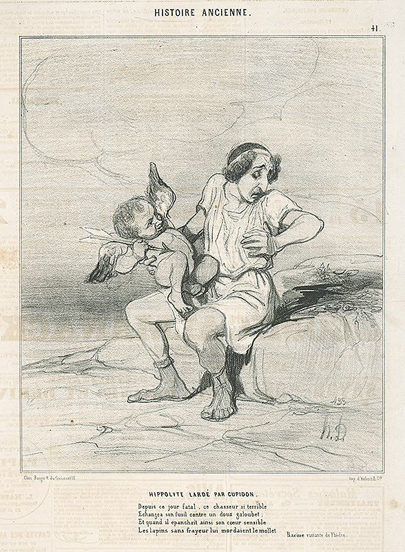 Honoré Daumier – Hipolyt a Cupido