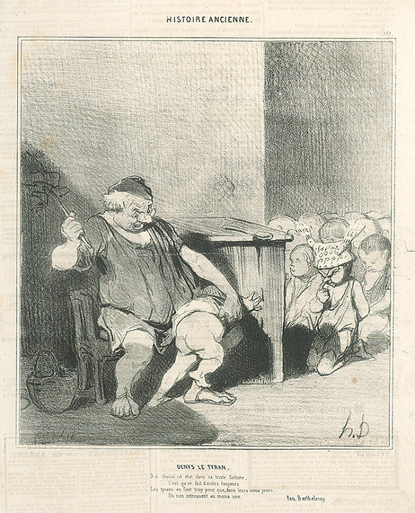 Honoré Daumier – Tyran Denis 