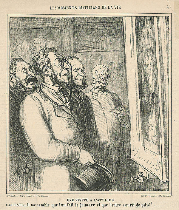 Honoré Daumier – Návšteva v ateliéri