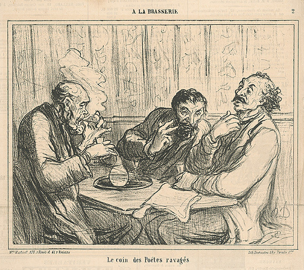 Honoré Daumier – Kút spustnutého básnika