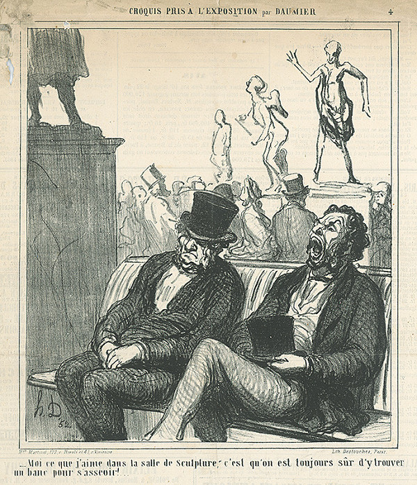 Honoré Daumier – Vo výstave sôch 
