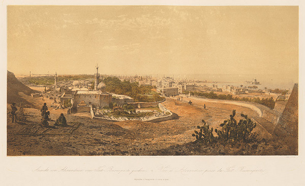 Karol Ľudovít Libay – Pohľad na Alexandriu z Fort Buonaparte