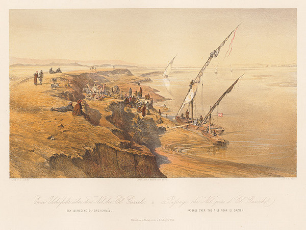 Karol Ľudovít Libay – Prechod cez Níl pri El - Gazieh  