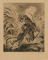 Max Švabinský – Zápas tigrov 