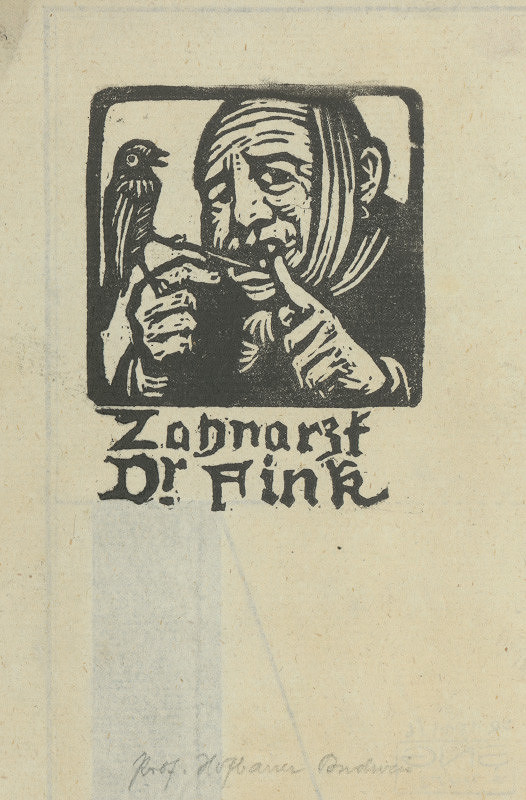 Arnošt Hofbauer – Ex libris Dr. Finka