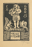 Arnošt Hofbauer – Ex libris Trude Fitzner 