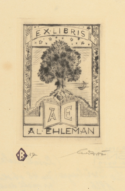 Leo Brož – Ex libris Al.Ehlemana 