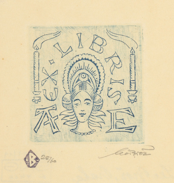 Leo Brož – Ex libris A.E. 