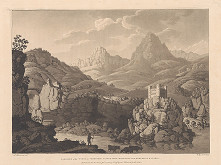 Jean-François Albanis de Beaumont, Cornelis Apostool – BARRIERE of the TYROL at VERNSTEIN CASTLE with the MOUNTAINS on the BORDERS of BAVARIA 