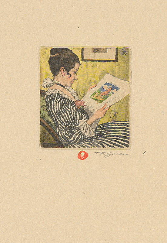 František Tavík Šimon – Portrét dámy 