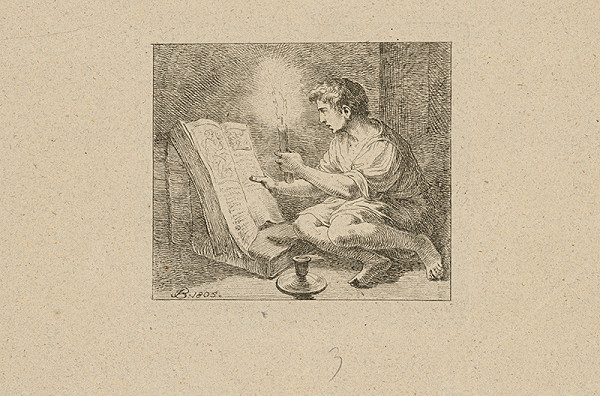 Josef Bergler ml. – Čítajúci mladík 